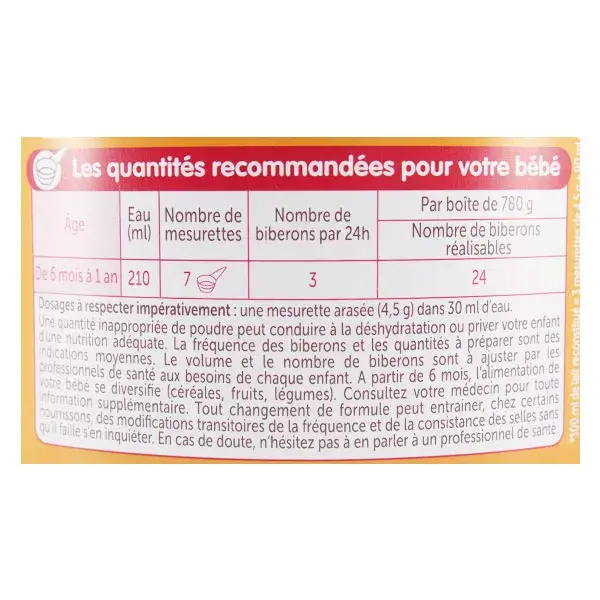 Guigoz Pelargon 2ª Idade +6m 780g