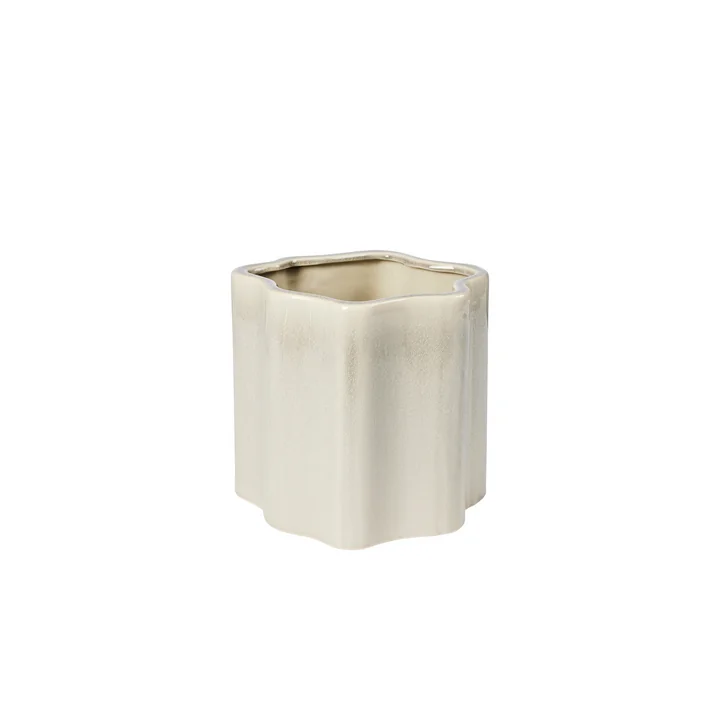 Broste Copenhagen - Sonja Übertopf, H 20 cm, grau