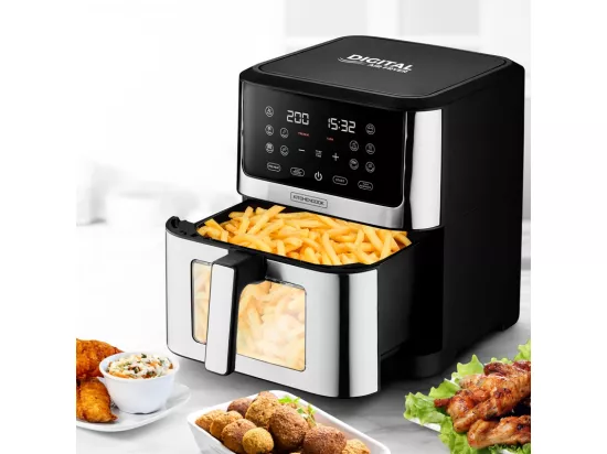 Friteuse Sans Huile De 8l - 8 Programmes Airmedwxl De Kitchencook