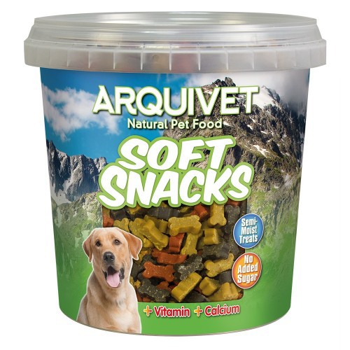 Petiscos Arquivet Soft Bones para cães, sabor carne e frango.