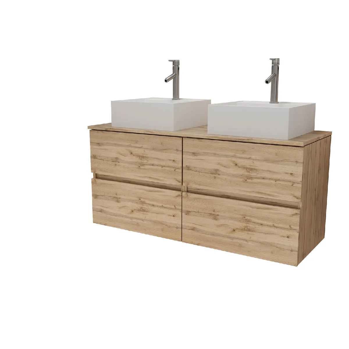 AURLANE TIMBER Meuble salle de bain 120 cm