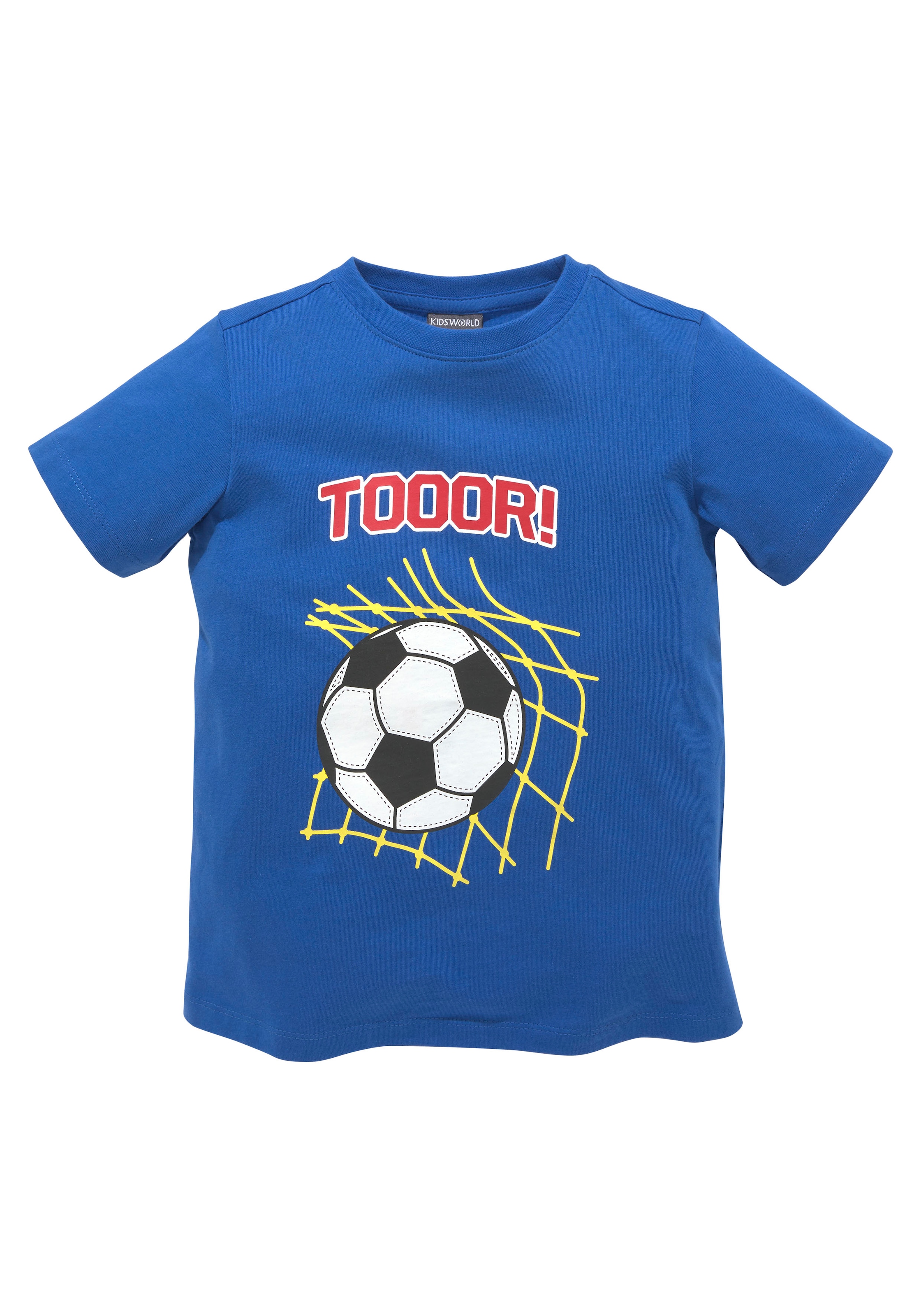 KIDSWORLD T-Shirt »Fussball-Print: TOOOR«, Kurzarm,  Basic-Passform,  mit Statements/Sprüchen