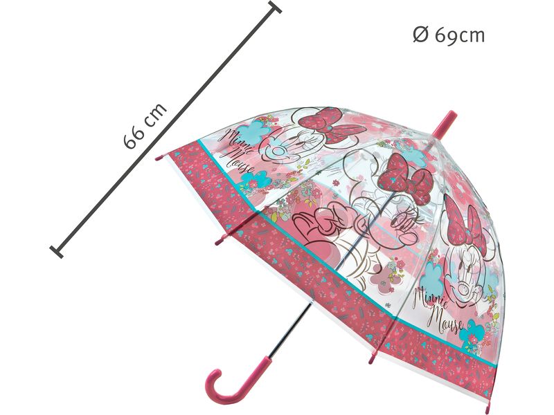 Undercover Regenschirm Disney Minnie Mouse Klassischer Schirm für Kinder