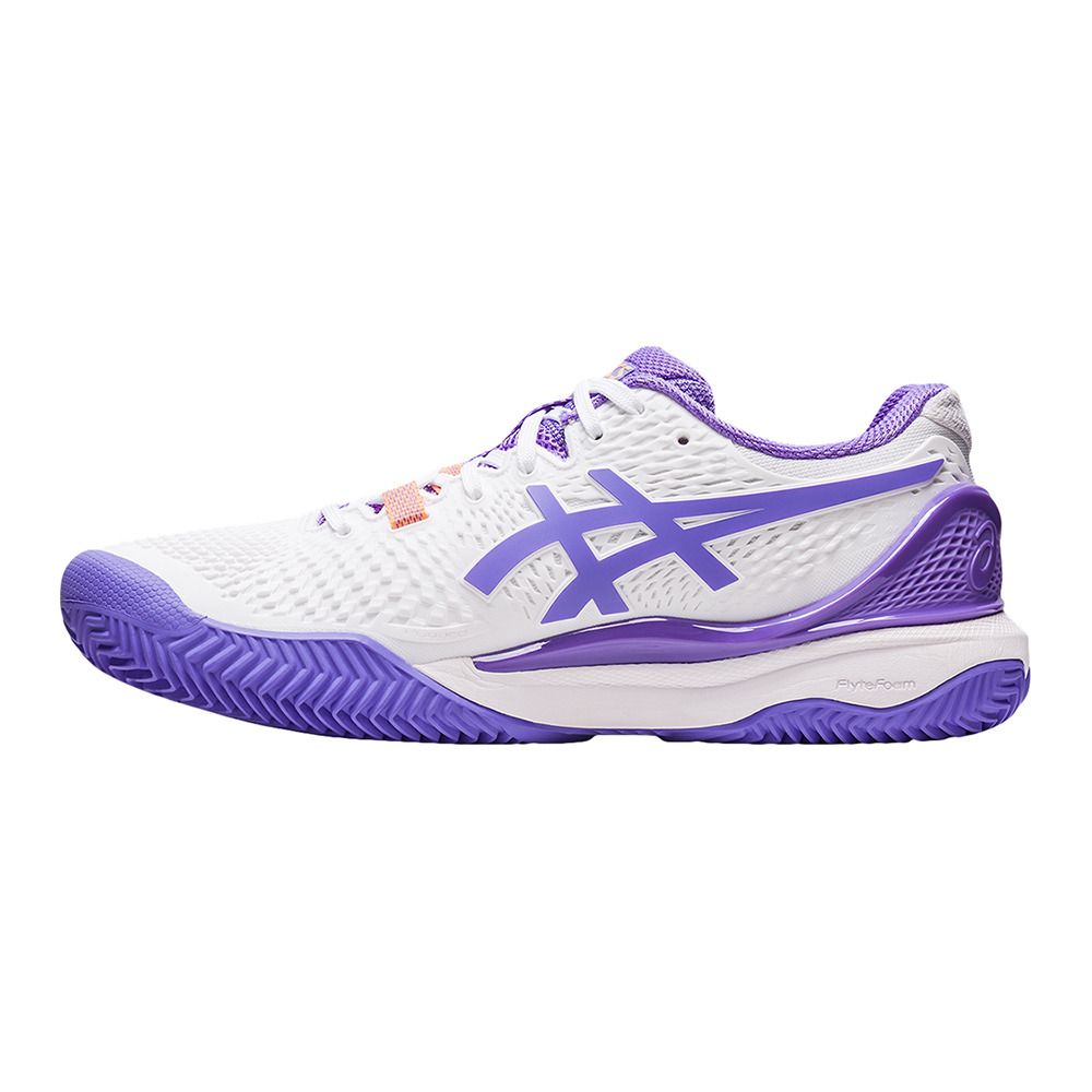 Asics GEL-RESOLUTION® 9 CLAY - Chaussures tennis Femme white/amethyst