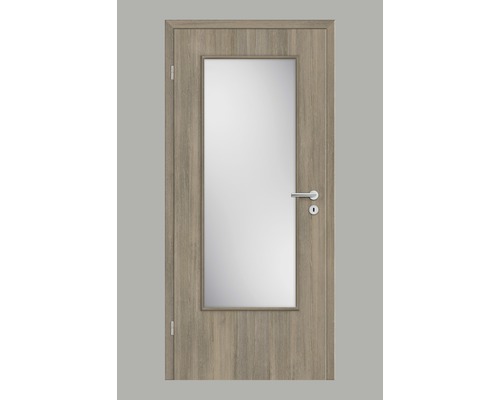 Pertura binnendeur Yori CPL Lariks Rook in de lengte 86,0x198,5 cm Links met licht uitsparing G3 (zonder glas)