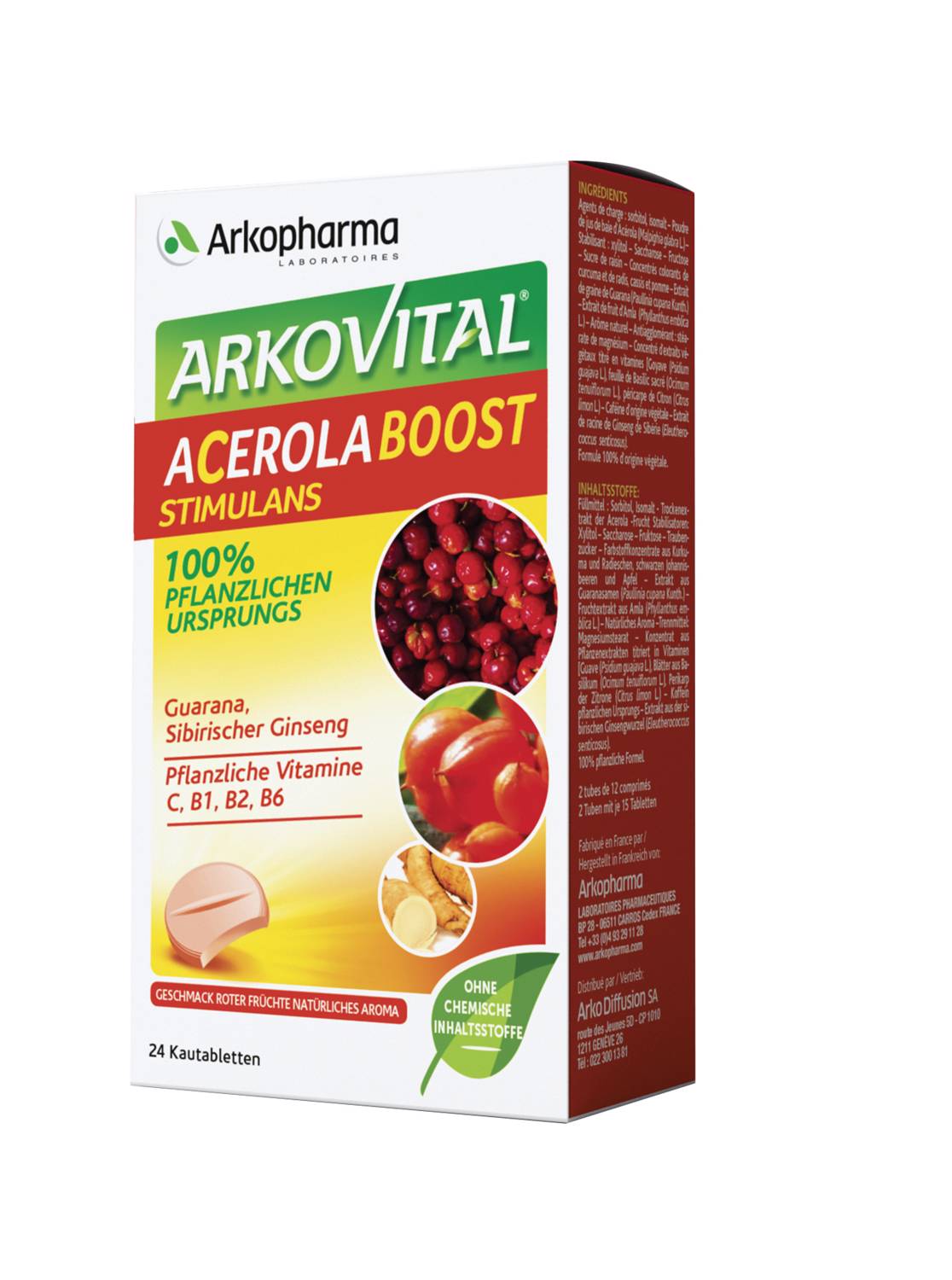 ARKOVITAL Acerola Boost Kautabl Fl 24 Stk