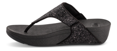 fitflop Sandal Sort Glitter X03-339-LULU