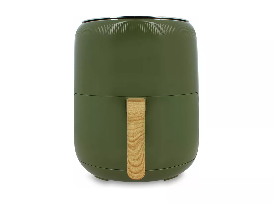 Menastyl - Friteuse A Air Chaud 4.5l Colorama Olive Avec Poignee Finition Bois