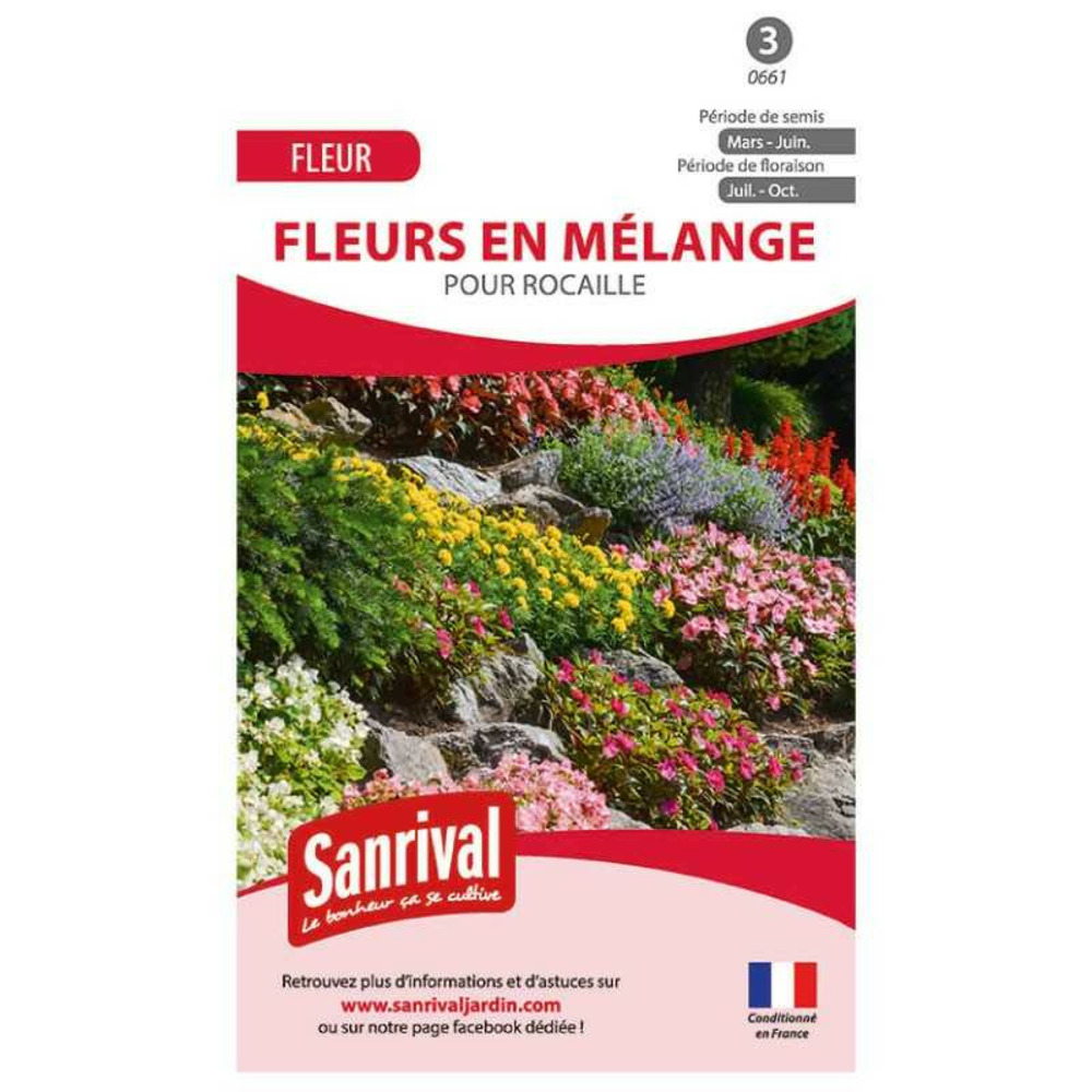 Mélange graines de fleurs pour rocaille