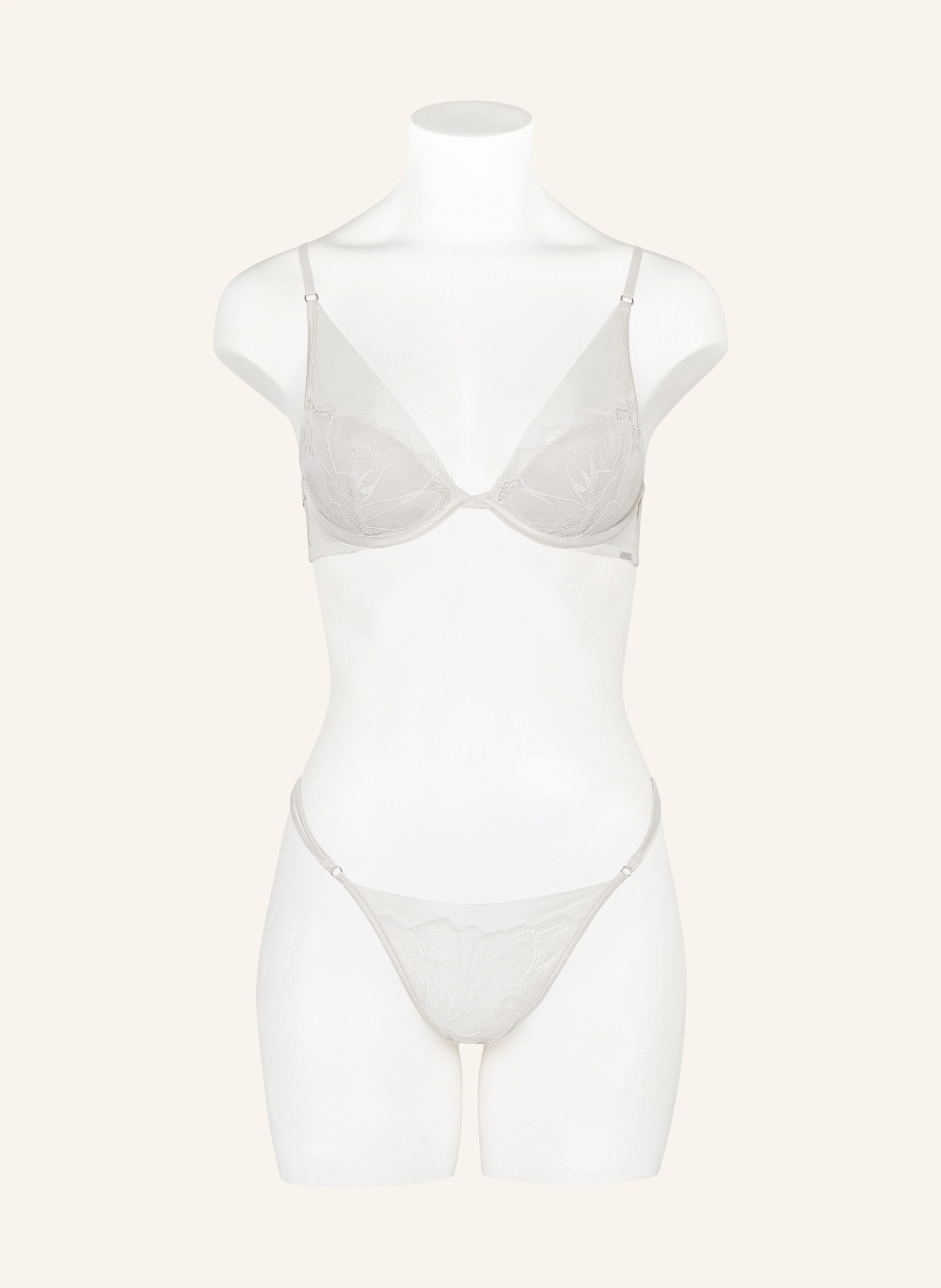 Calvin Klein String CK BLACK FLORAL LACE