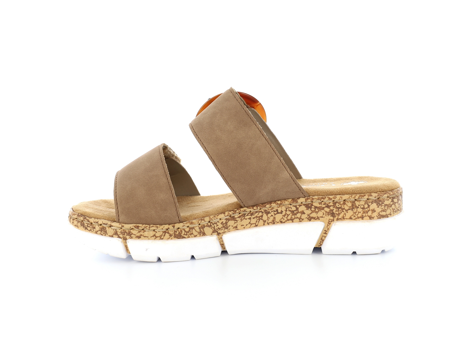 Rieker-V2392 Synthétique Beige Foncé