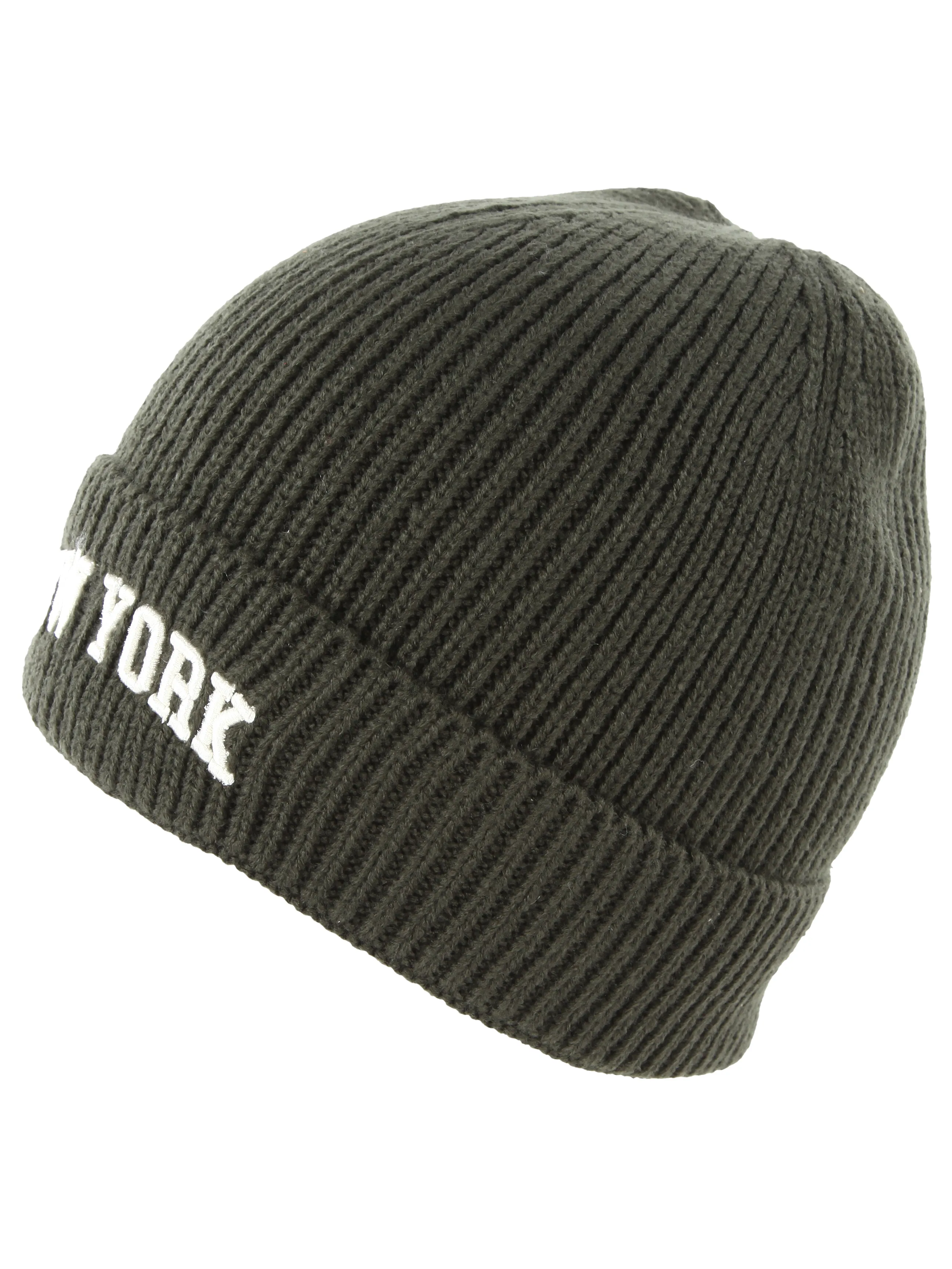 Herren Beanie in Rippoptik