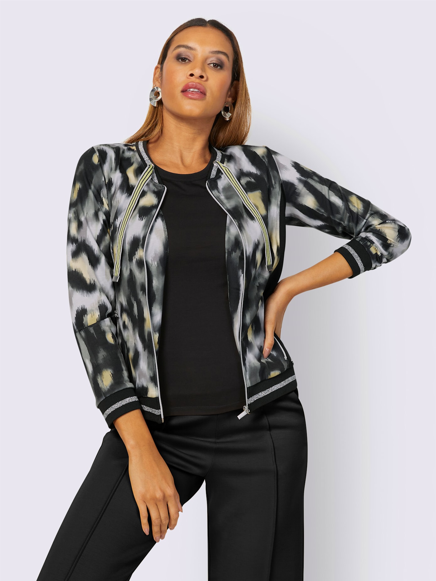 Veste matière sweat