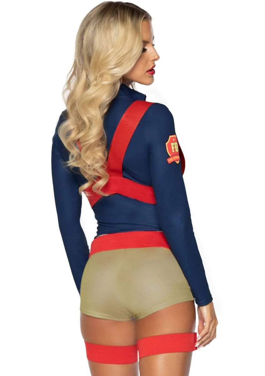 Brandweer Pak Dames Bodysuit Leg Avenue