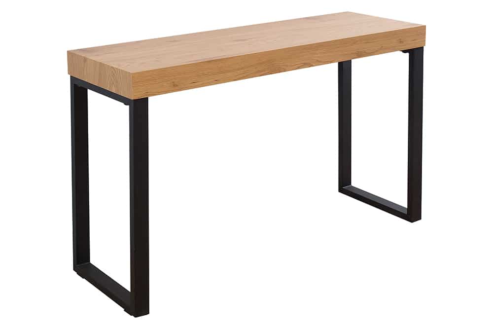 Design Konsole OAK DESK 120cm Eiche Vintage Metallgestell Schreibtisch