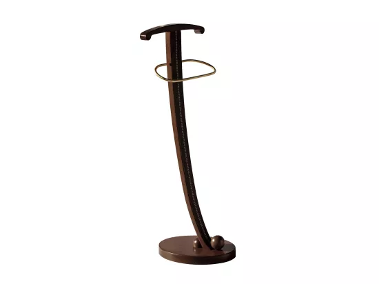 Valet de nuit - H115cm x L41cm x P33cm - hêtre massif wenge - Luxor