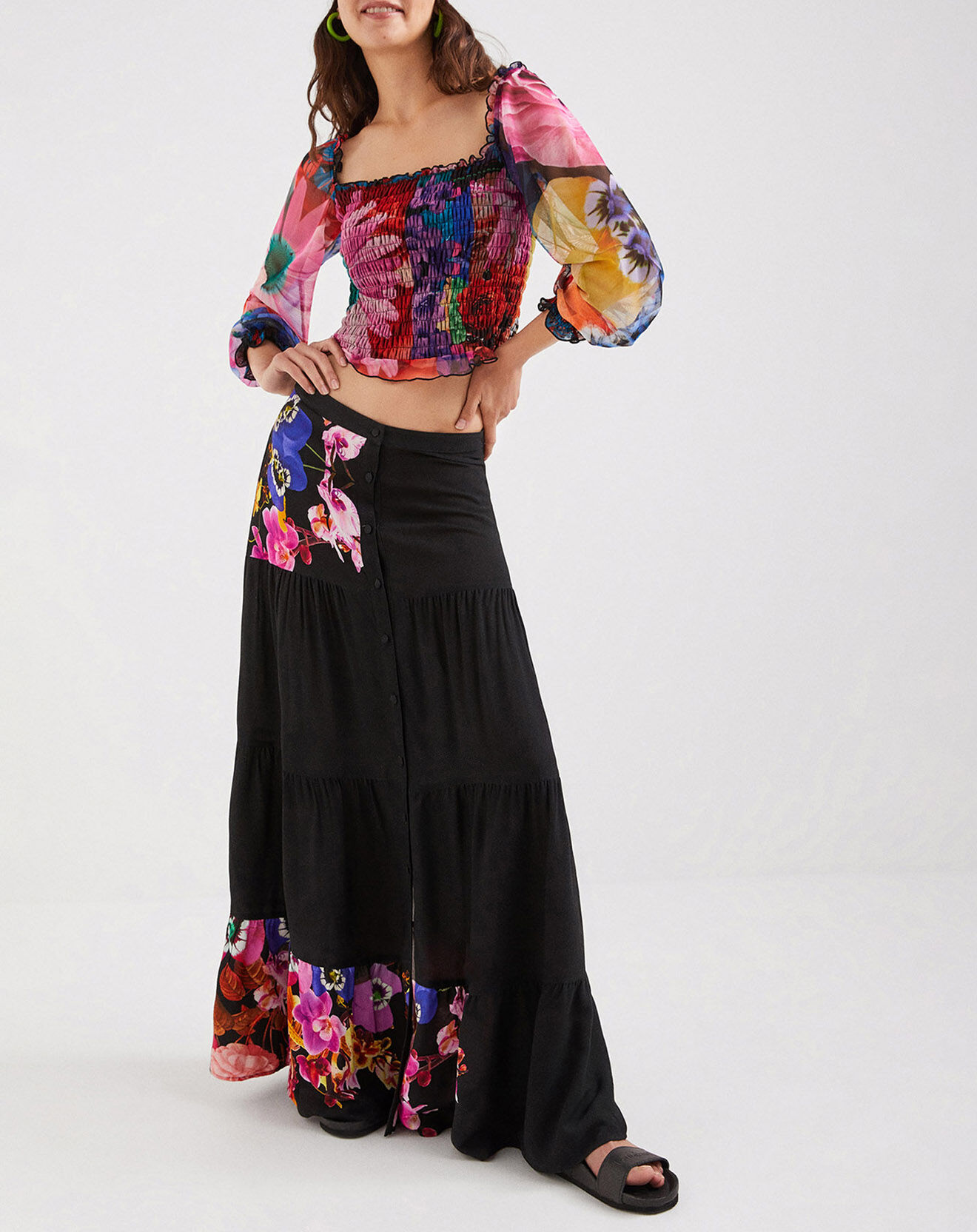 Desigual Blouse Line multicolore
