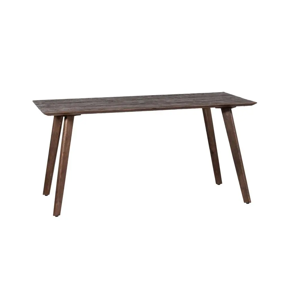 Eettafel Donkerbruin - 160x90x76cm - Mangohout - Tafel Oslo