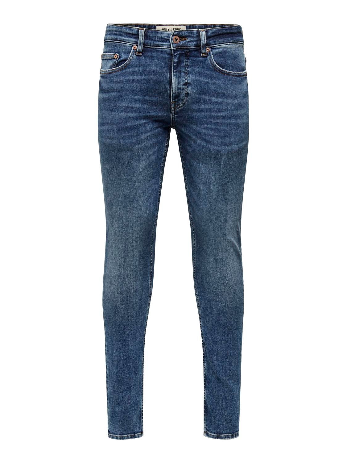 ONSWARP Niedrige Taille Skinny Fit Jeans Medium Blue Denim