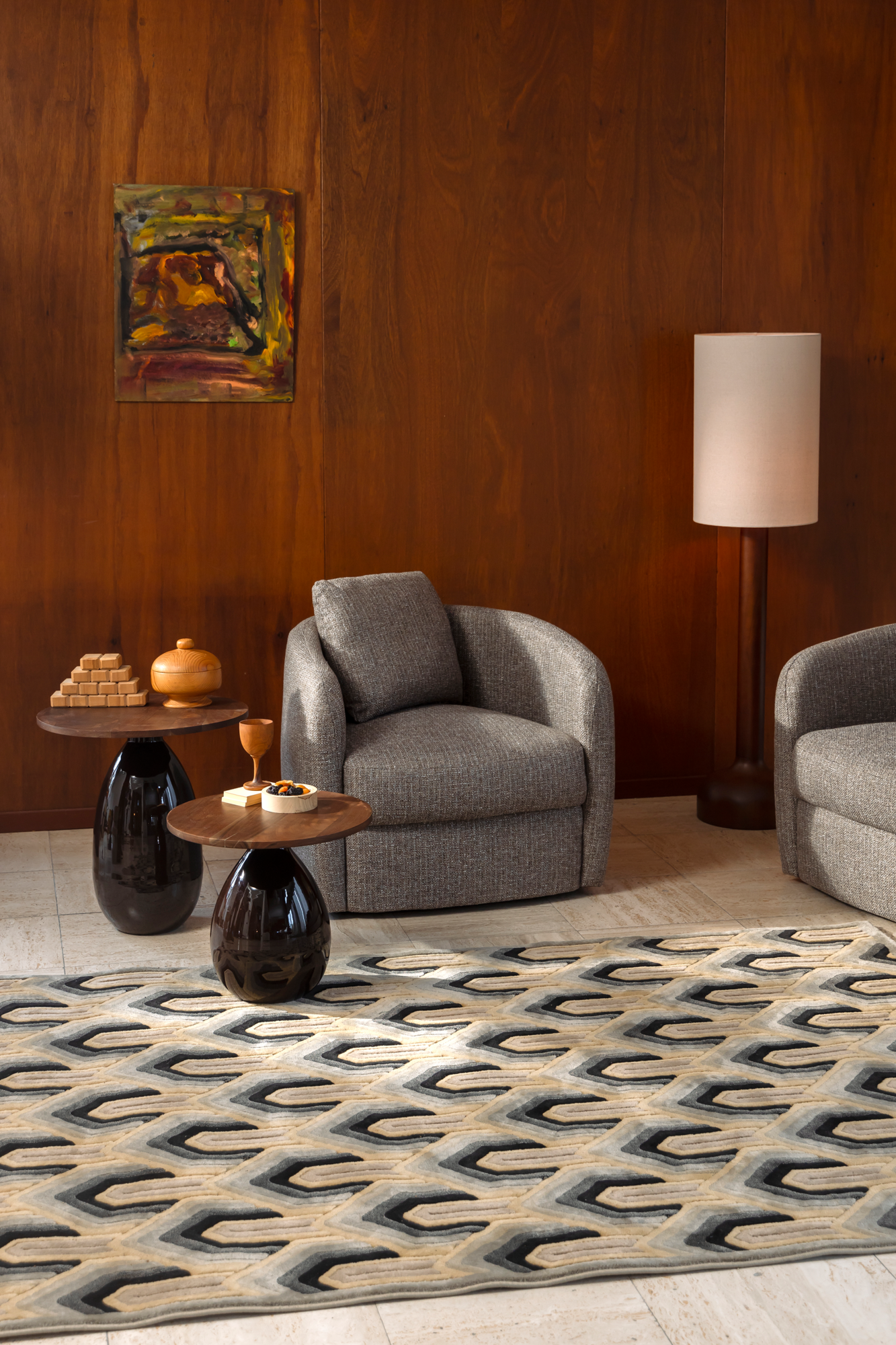 Lounge Chair Boho Stone
