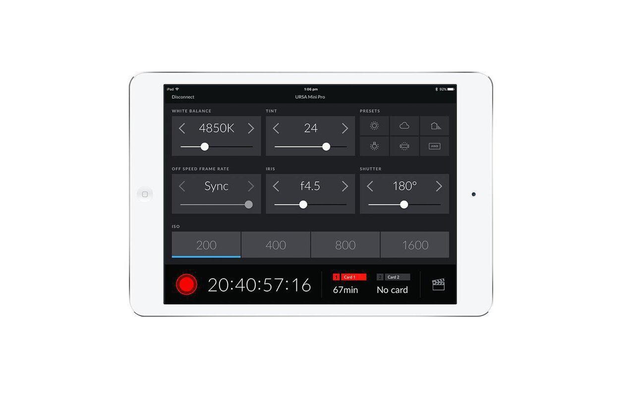 Videokamera URSA Mini Pro 4.6K G2<br>Digitalfilmkamera mit Super-35mm-Sensor