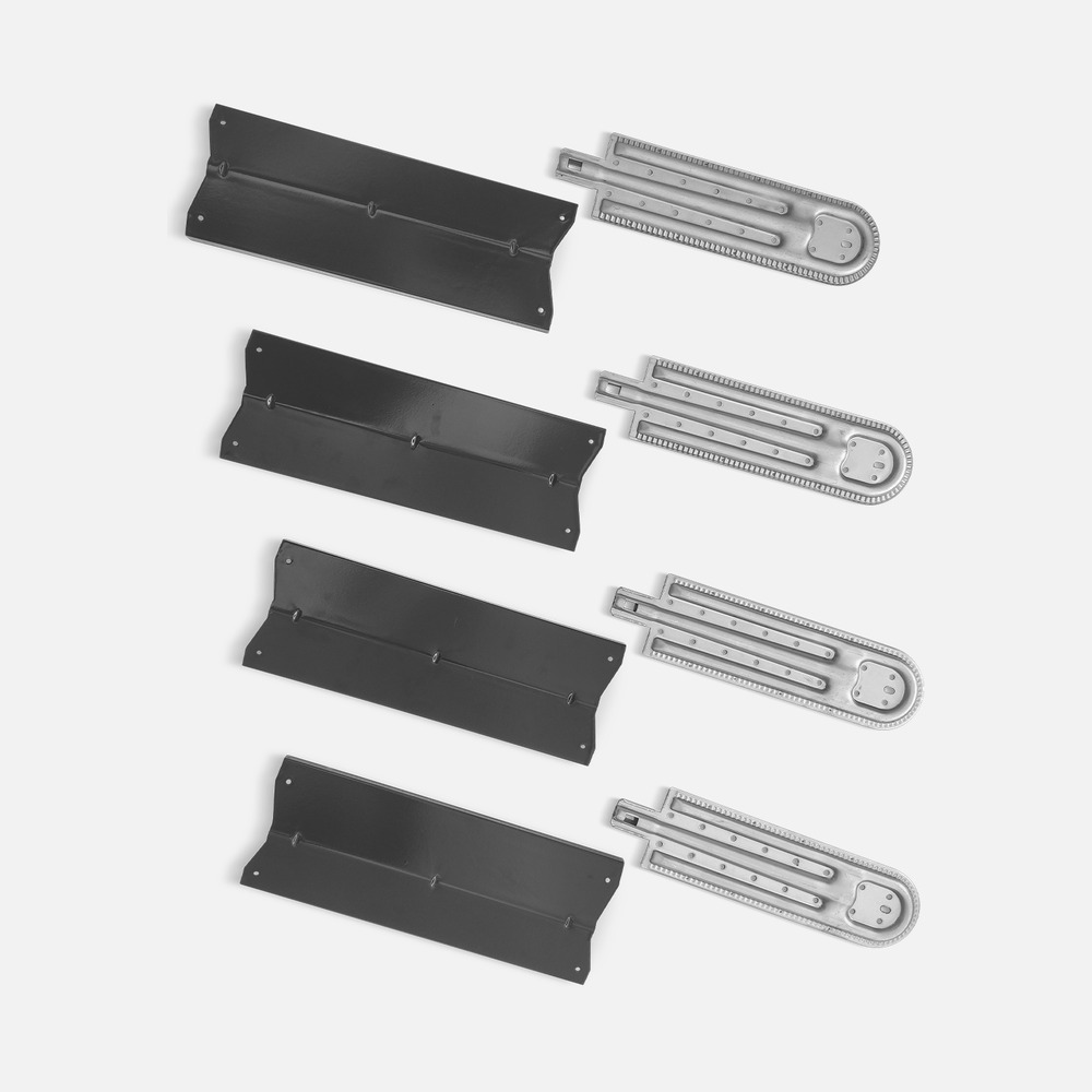 Lot de 4 brûleurs et 4 diffuseurs pour barbecue richelieu. D’artagnan et rochefort