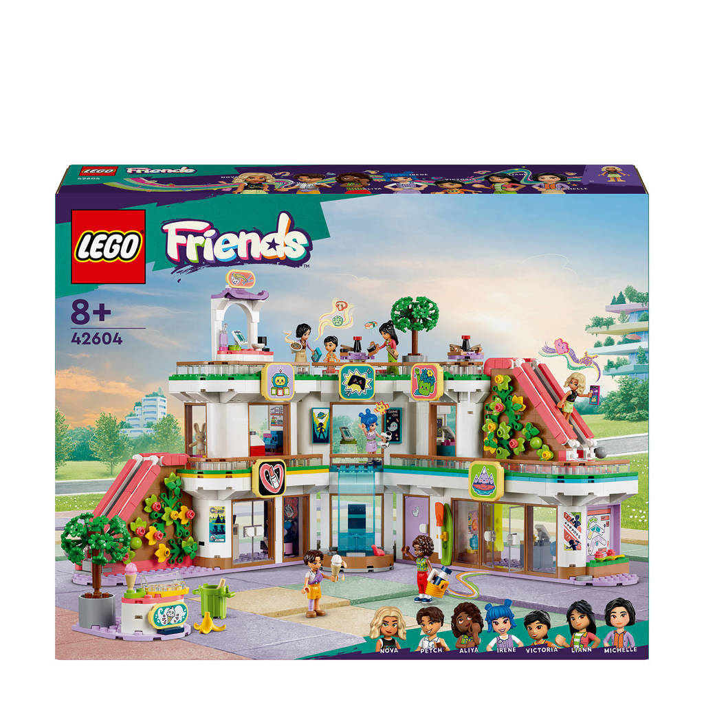 Mooie complete set voor uren bouw- en speelplezierHeartlake City winkelcentrum Speelgoedwinkel en Poppetjes Bouwpakket 42604