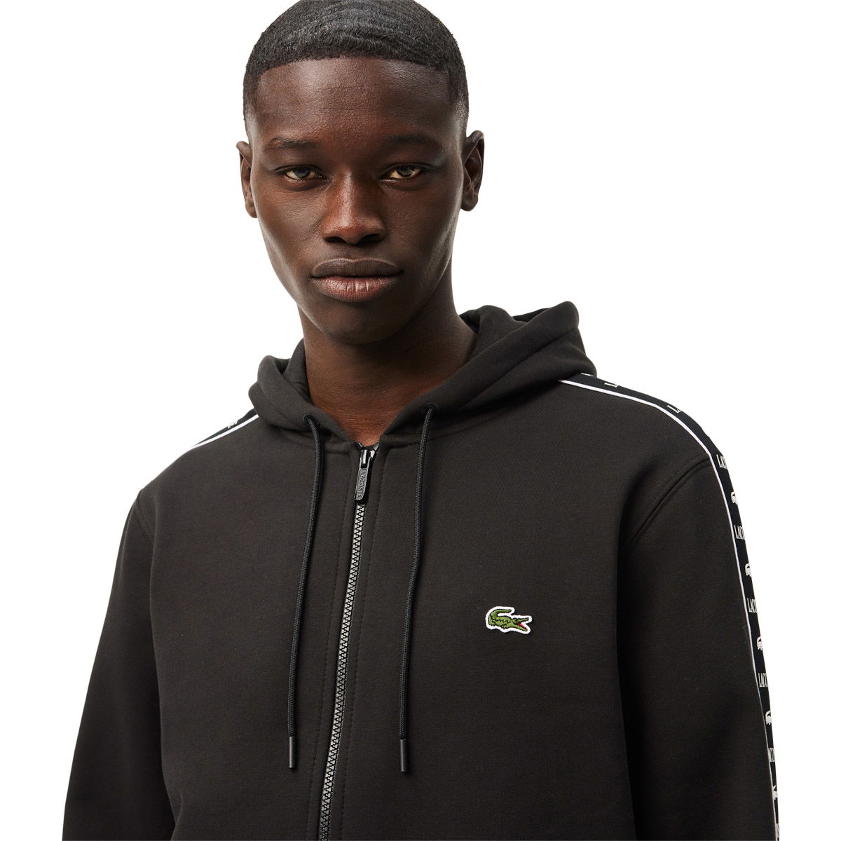 Lacoste Logo Stripe Full Zip Hættetrøje Herre
