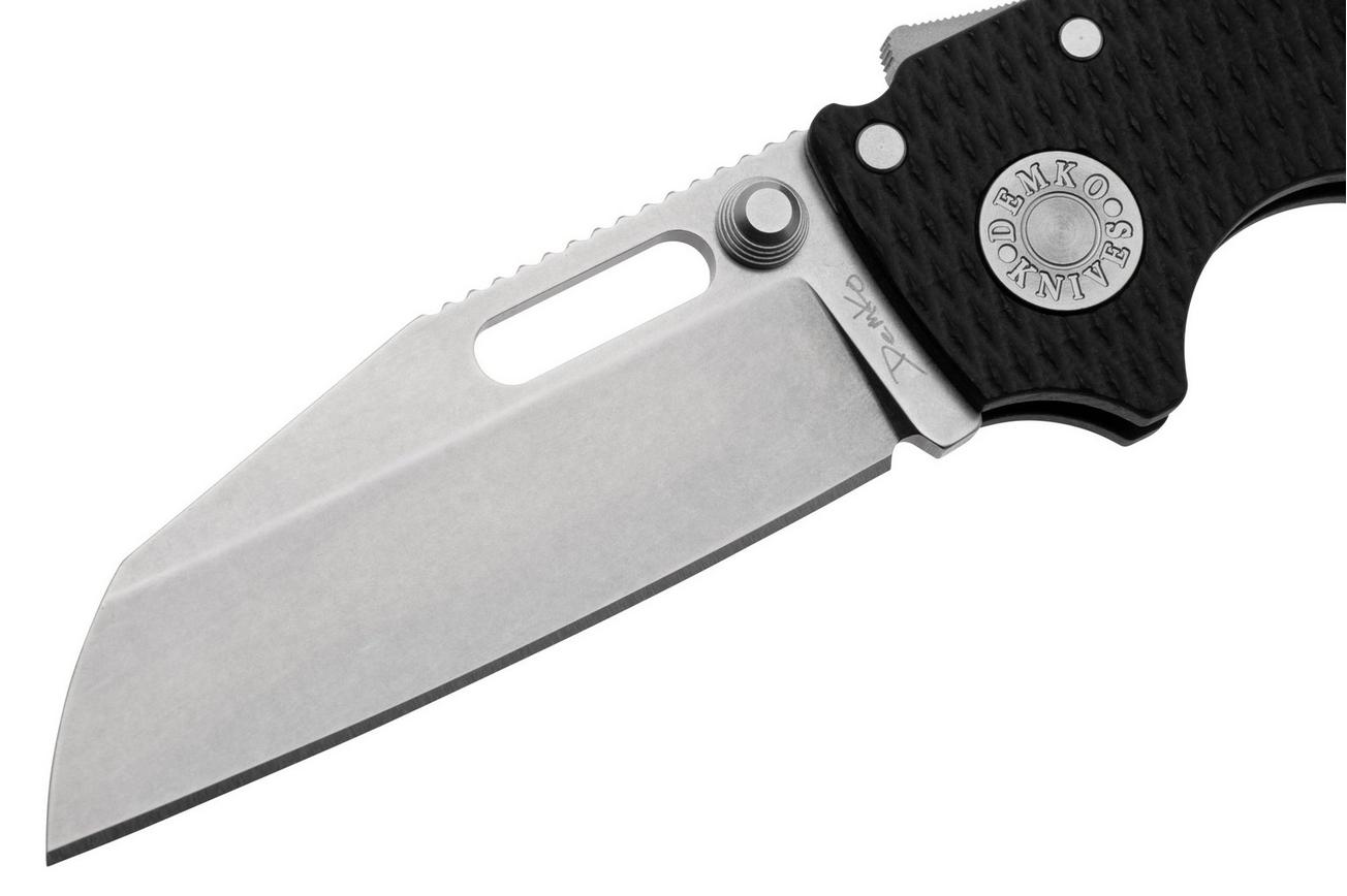 Demko Knives AD20.5 Shark-Lock CPM 20CV Shark Foot AD205-20CV-BLK-SF Black G10, zakmes