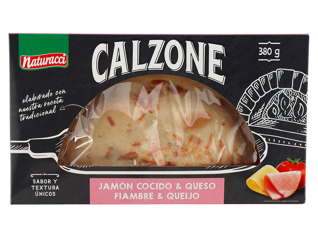 CALZONE NATURACCI FIAMBRE E QUEIJO 380 GR