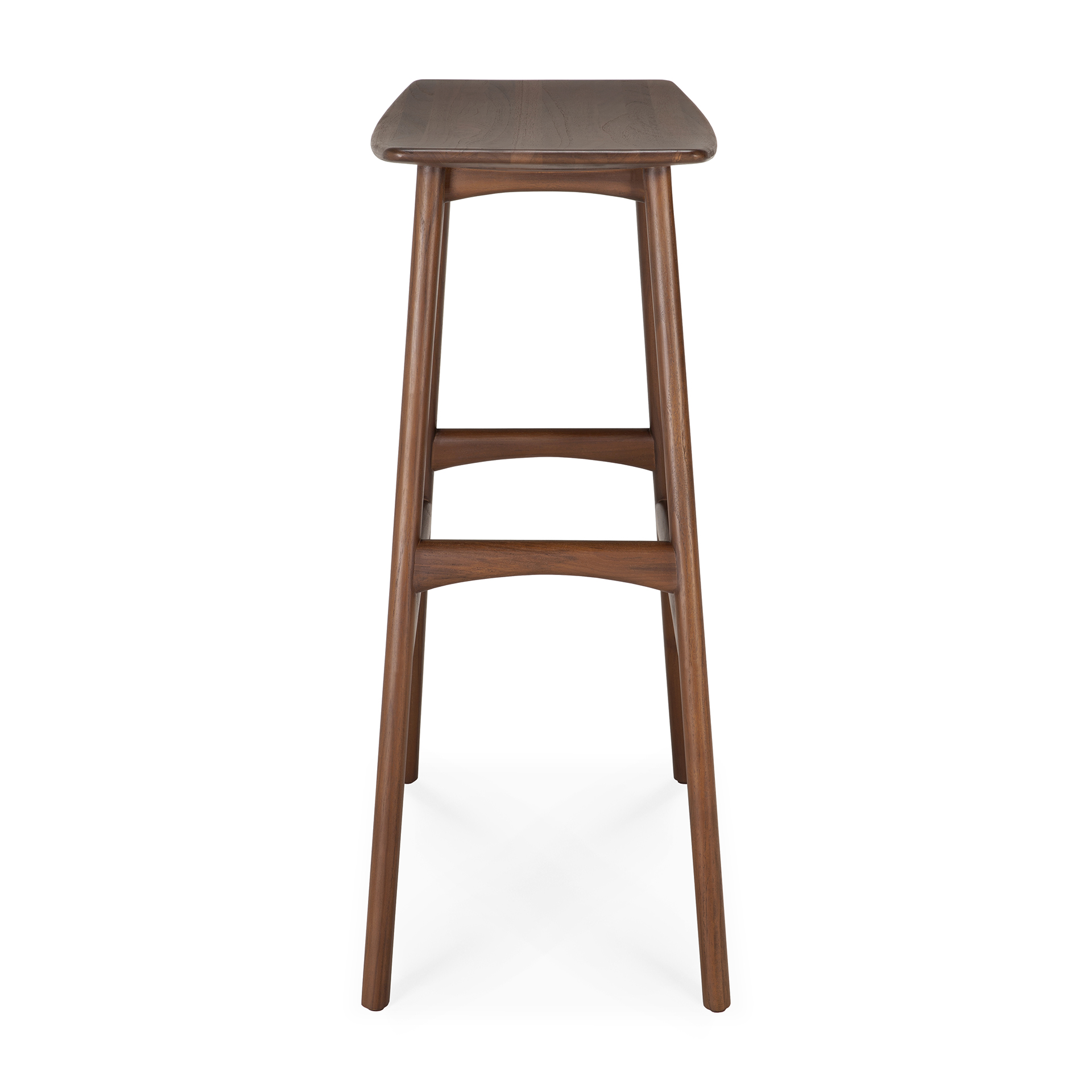 Osso bar kruk 80 - bruin teak - gelakt