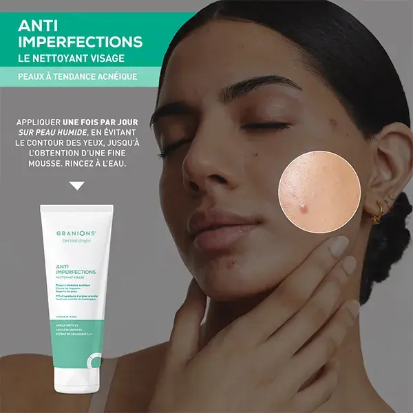 GRANIONS Sabonete Facial Anti-Imperfeições - Hidrata e Purifica - Anti-Acne 150g