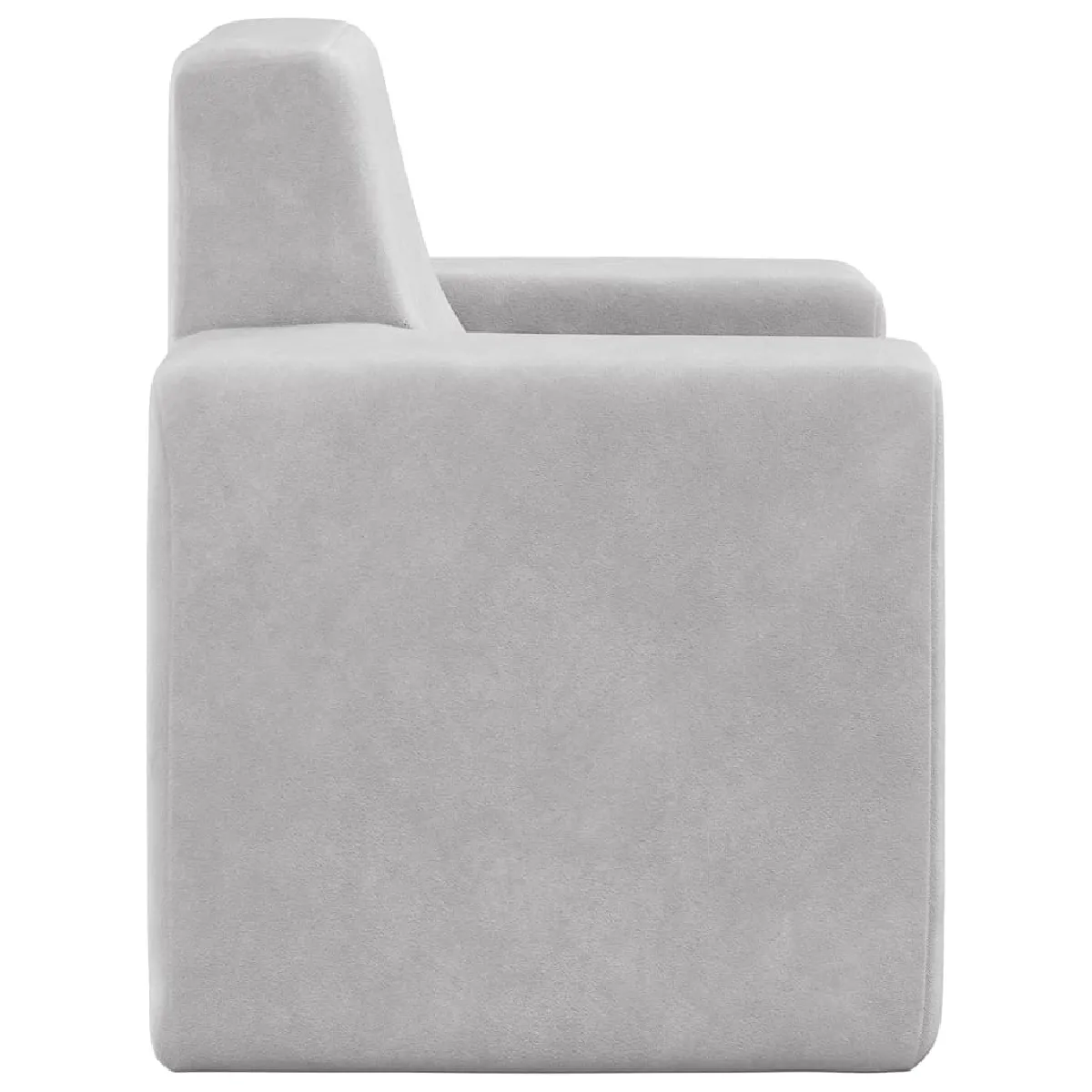 Vidaxl Canapé pour enfants gris clair peluche