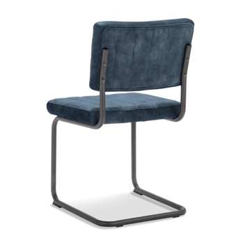 Eetkamerstoel Lynn Adore petrol blauw stof