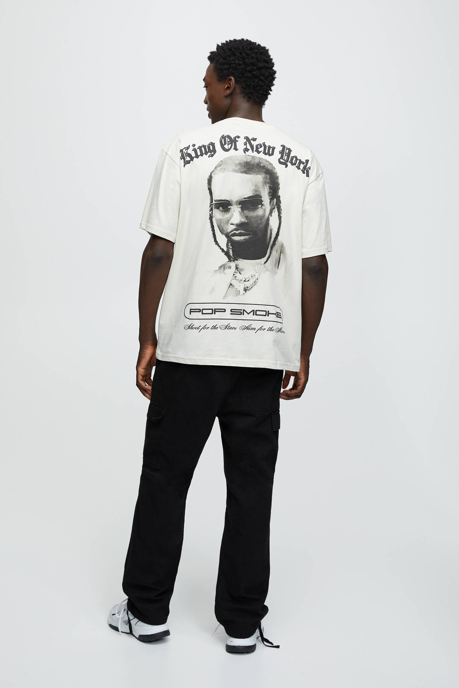 CAMISETA POP SMOKE - OFF WHITE