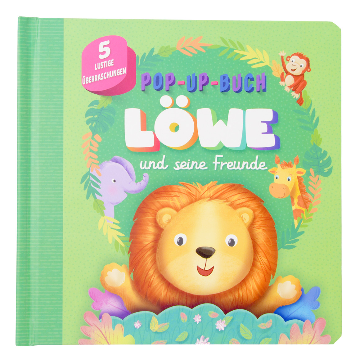 Topomini Pop-up-Buch Löwe und seine Freunde grün / bunt