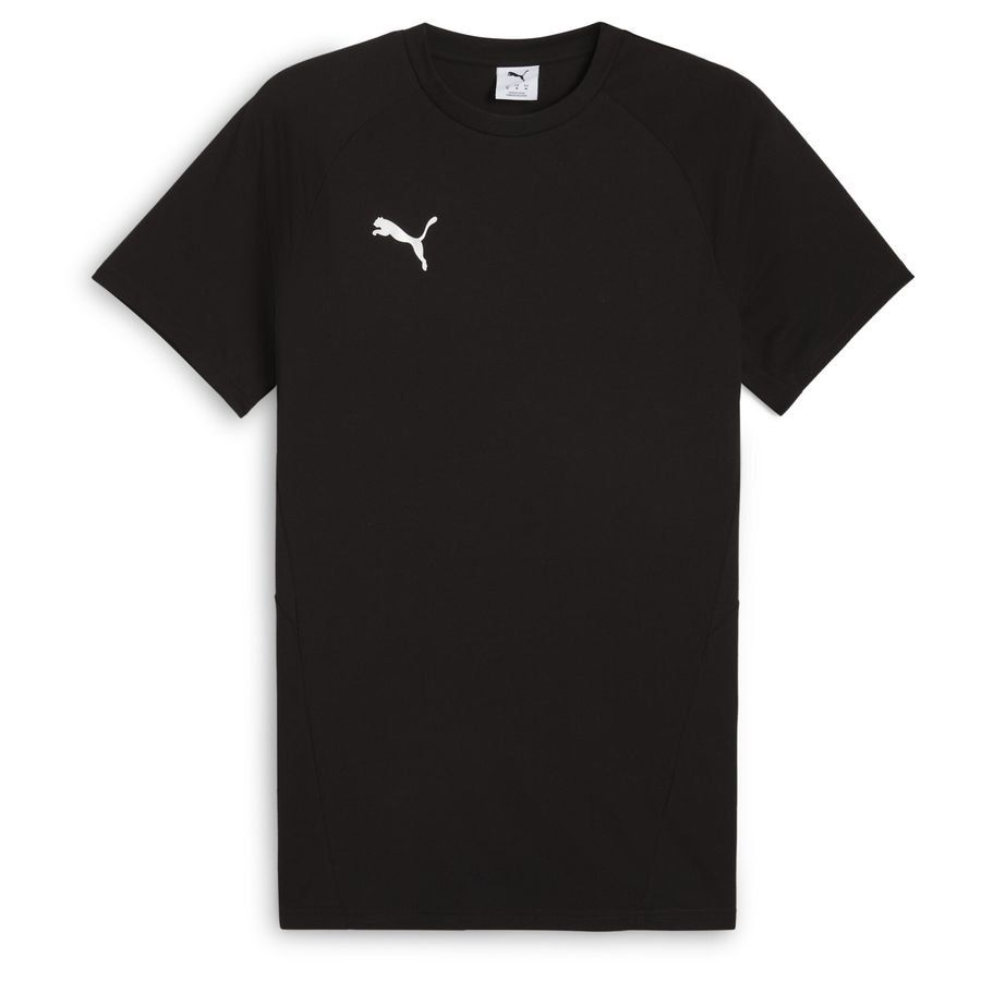 PUMA T-Shirt teamEVOSTRIPE - Noir/Argenté/Blanc
