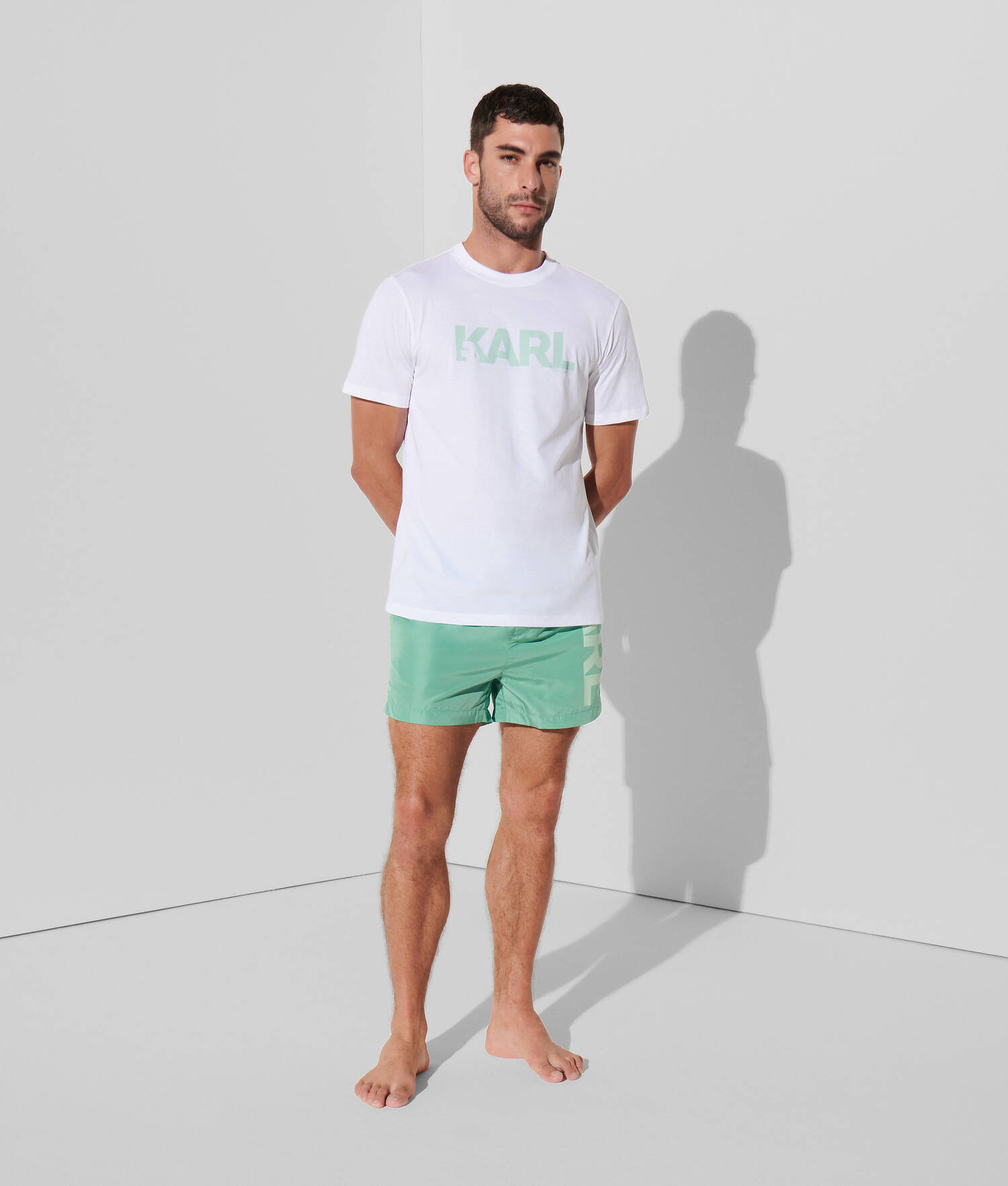 T-SHIRT DE PLAGE À LOGO KARL