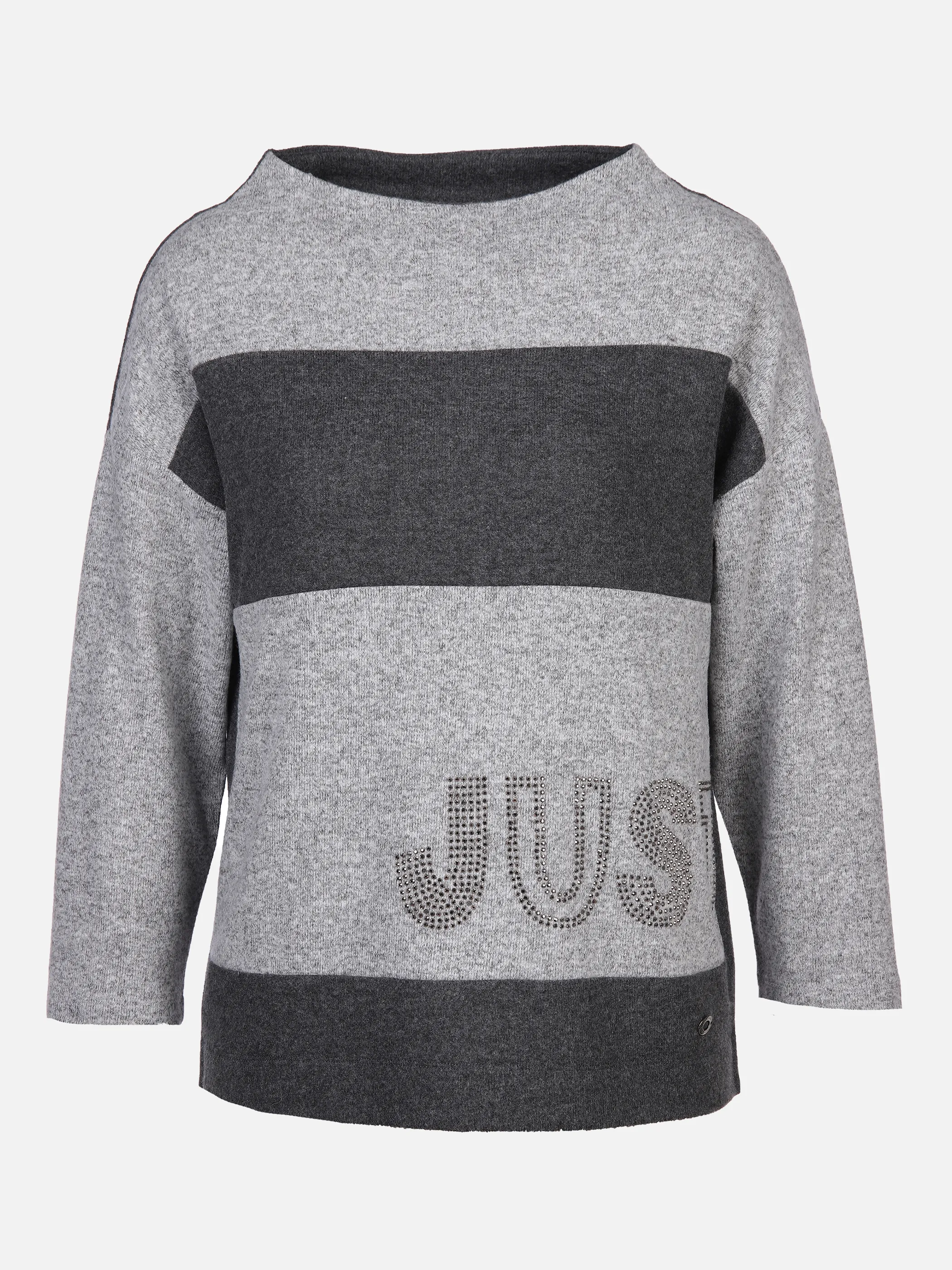 Damen Flauschshirt mit Strassmotiv
