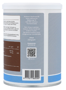 Mattisson HealthStyle Magnesium Citraat Poeder 200GR