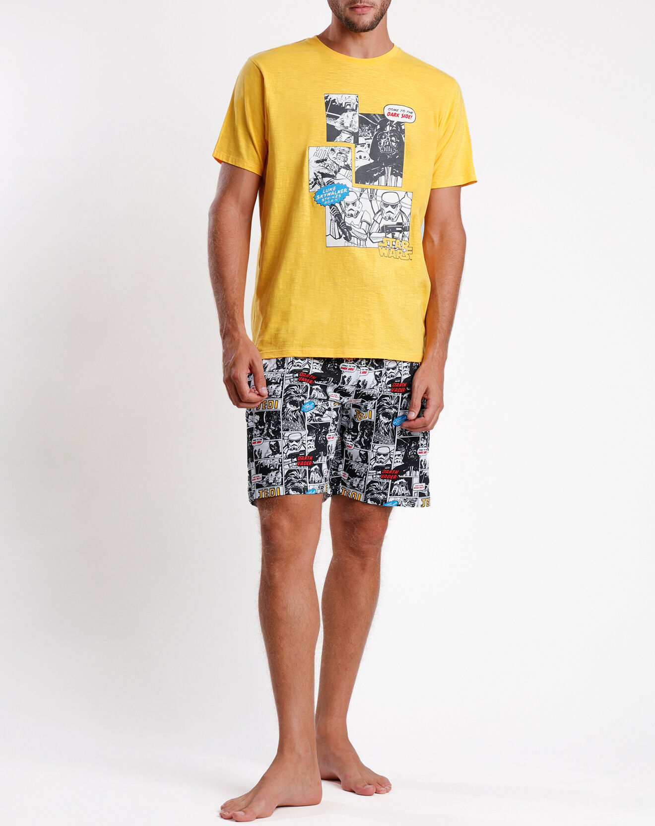 Star Wars Pyjama T-Shirt & Short Pacôme jaune/noir