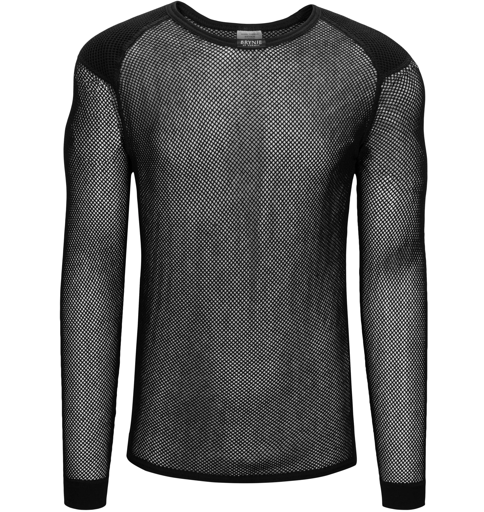 Brynje Unisex Wool Thermo Shirt with Inlay Black