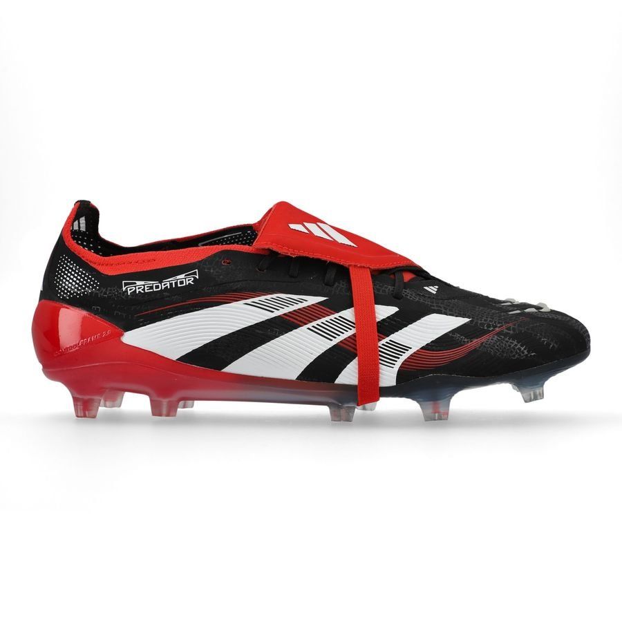 adidas Predator Elite Fold-over Tongue FG Moments - Noir/Blanc/Rouge ÉDITION LIMITÉE