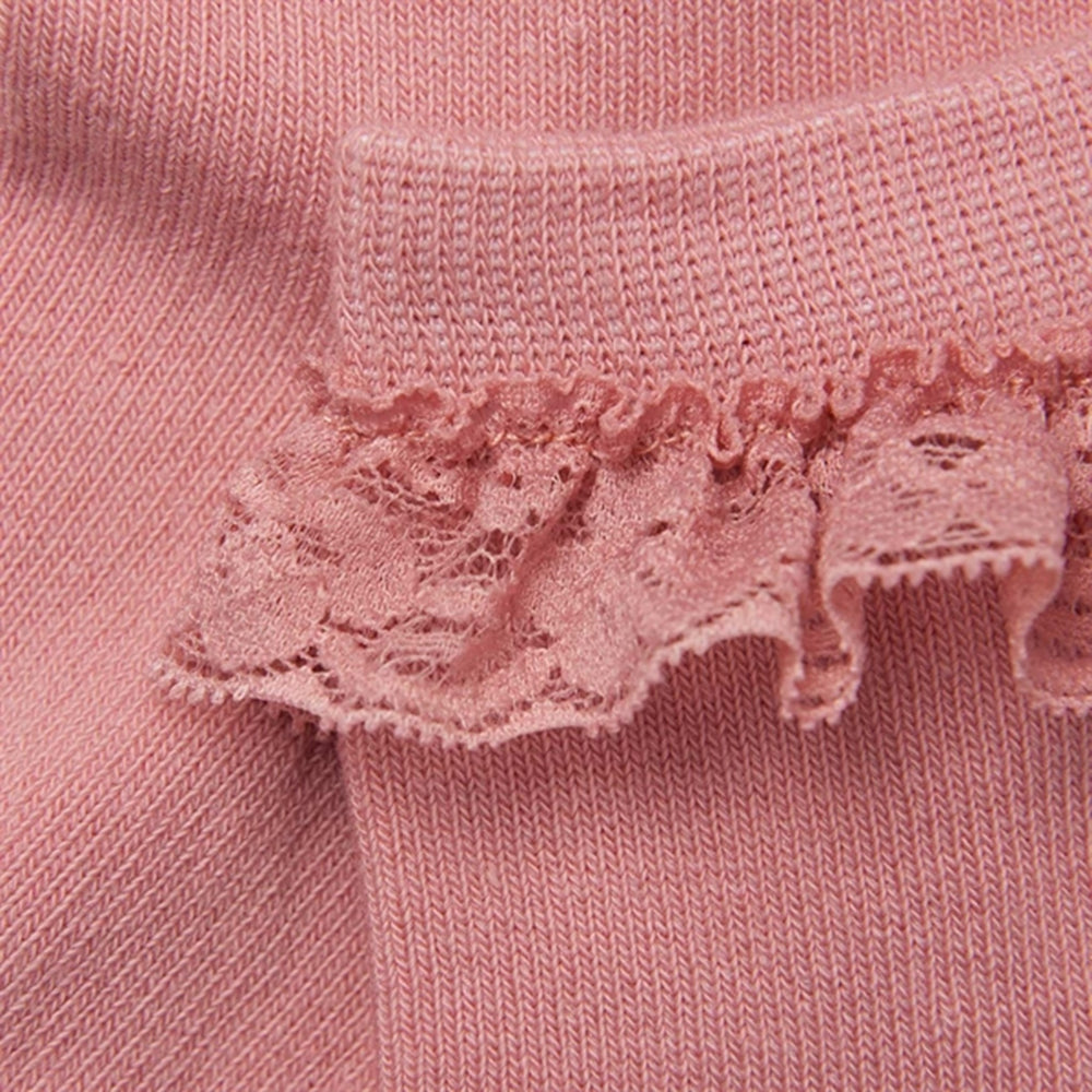Køb Minymo Ash Rose Strømper m. Blonde NOOS