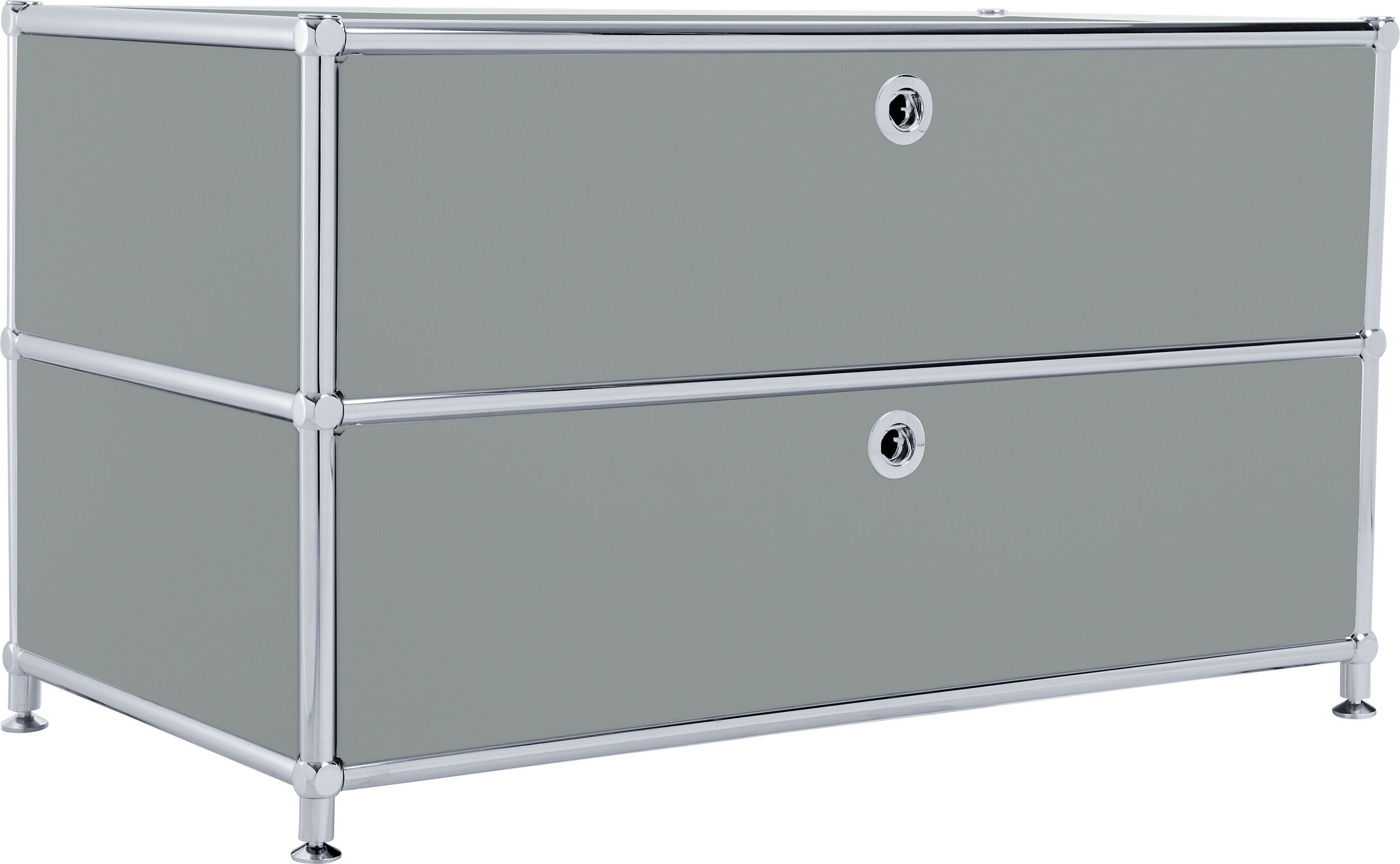 FLEXCUBE Lowboard - Grau / B: 77.0 cm x T: 40.0 cm x H: 44.5 cm
