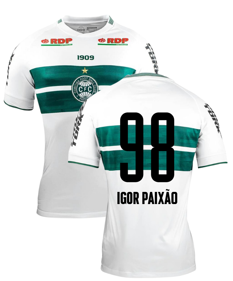 Coritiba Thuisshirt 2022   Bedrukking Igor Paixão - Voetbalshirt Brazi
