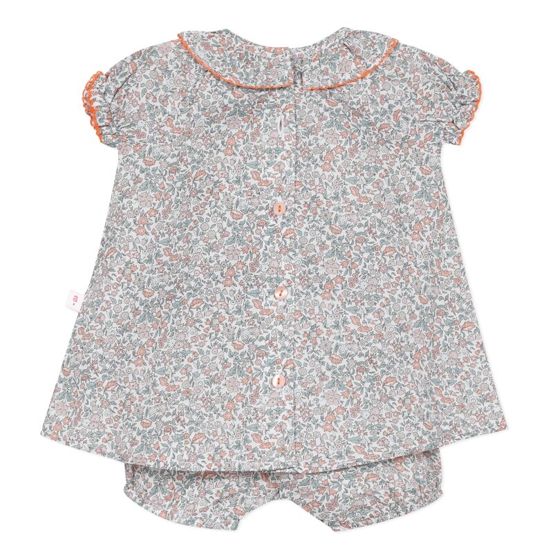 Ensemble en coton à imprimé Liberty naissance Absorba Aucune nuance