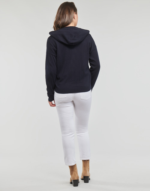 Tommy Hilfiger - GLOBAL STP HOODIE ZIP CARDIGAN - Marine