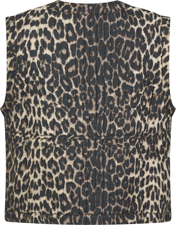 Neo Noir Crissa Leo Vest Leopard