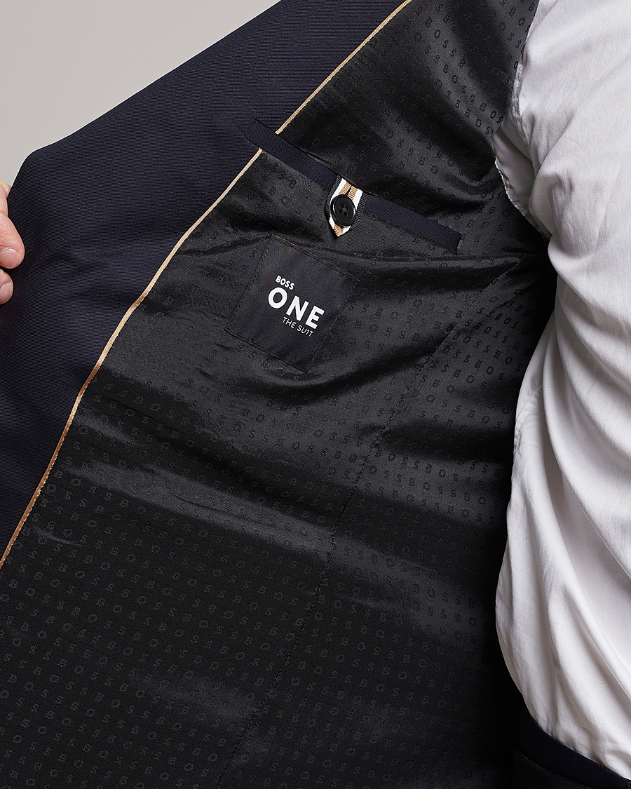 BOSS BLACK Huge Wool Suit Dark Blue